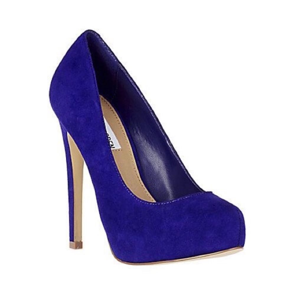 Steve madden PHSYCHH purple suede pumps